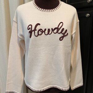 Country Western Sweater HOWDY XL NWT Women's